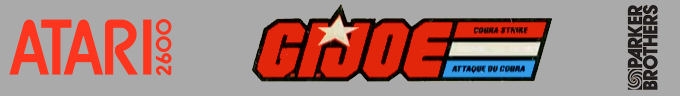 G.I. Joe Cobra Strike logo for Atari 2600